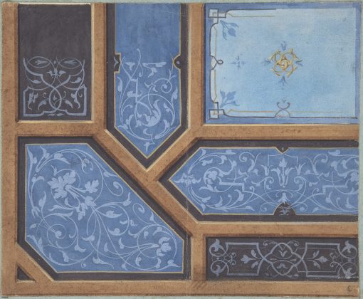 репродукция Репродукция "Декоративное оформление потолка столовой. Château de Cangé"