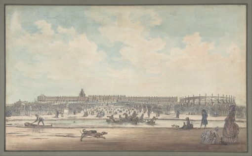 репродукция Репродукция "Вид на Версальский дворец со стороны садов"