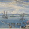 репродукция Репродукция "Корабельный флот, покидающий Ирландию, июль 1858 года"