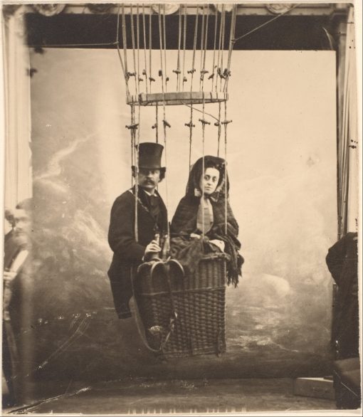 репродукция Репродукция "Надар с женой Эрнестин на воздушном шаре"