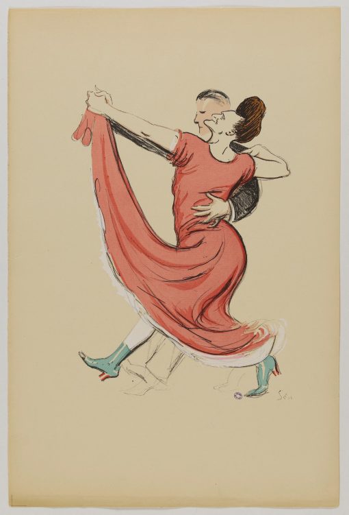 Альбом Новый Свет (1-я серия): Танцующая пара, женщина в красном платье