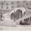Лестница Старой Ратуши с фонтаном. 4-й округ Парижа